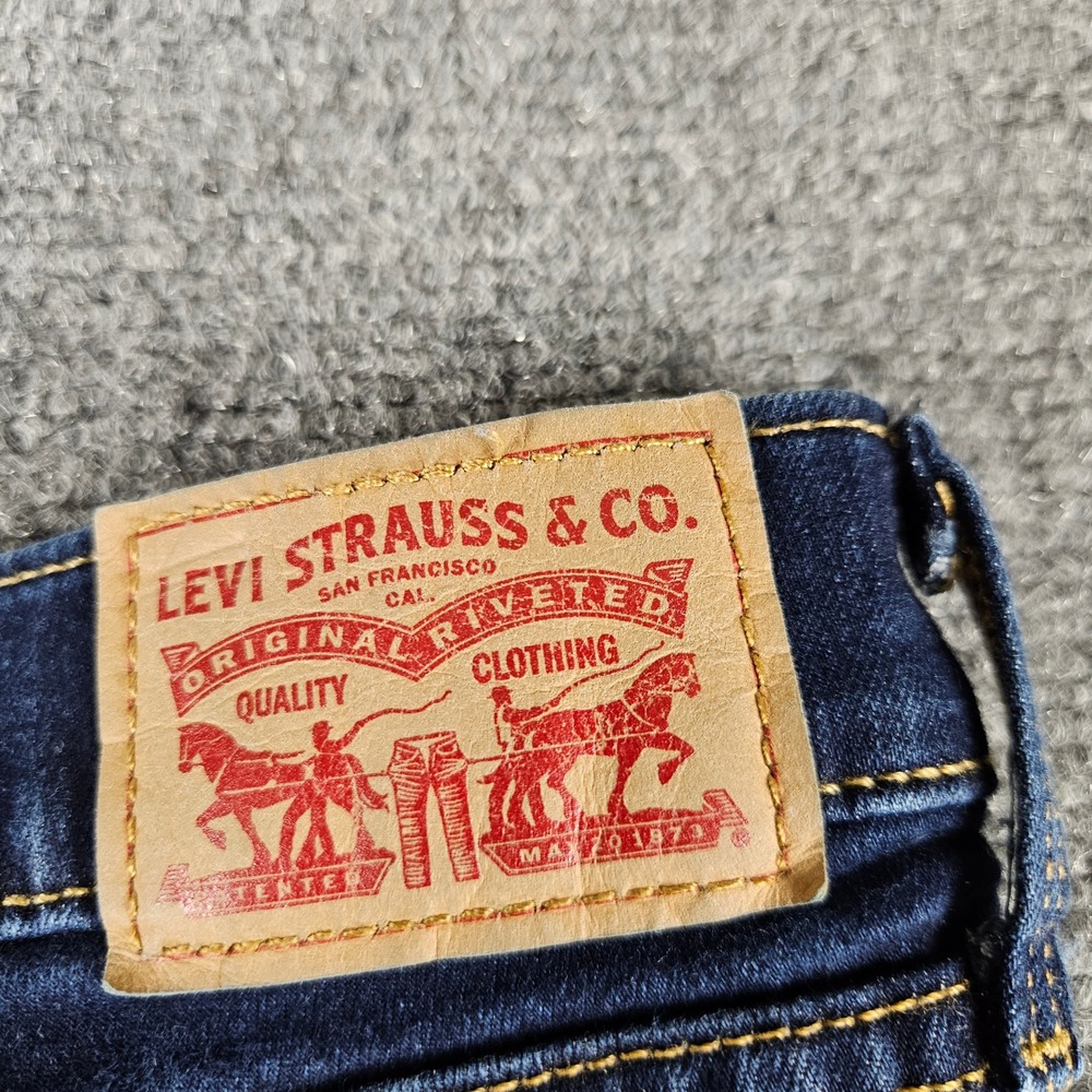 Levis 311 Shaping Skinny Jeans Dark Indigo Blue Denim 19626-0001 Womens 33x30 - Picture 11 of 12